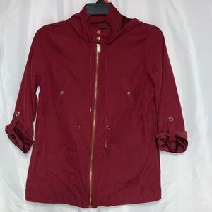 Chocolate women’s lightweight jacket size medium dark, red color